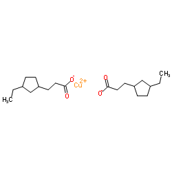 Copper naphthenate structure, CAS 1338-02-9