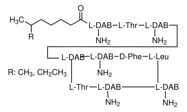Polymyxin B sulfate structure, CAS 1405-20-5