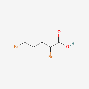 2,5-Dibromopentanoic acid structure, CAS 1450-81-3
