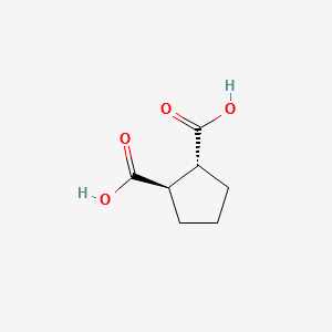 trans-DL-1,2-Cyclopentanedicarboxylic acid structure, CAS 1461-97-8