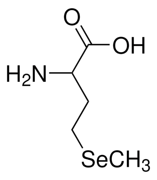 Selenomethionine structure, CAS 1464-42-2