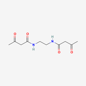 N,N'-Ethylenebisacetoacetamide structure, CAS 1471-94-9