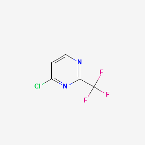 4-Chloro-2-trifluoromethyl-pyrimidine structure, CAS 1514-96-1