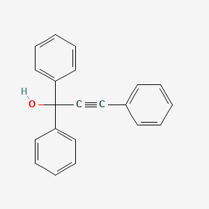1,1,3-Triphenylpropargyl alcohol structure, CAS 1522-13-0