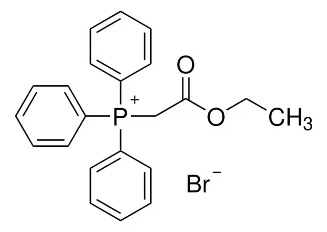 (Carbethoxymethyl)triphenylphosphonium bromide structure, CAS 1530-45-6