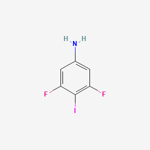 3,5-Difluoro-4-iodoaniline structure, CAS 1542-34-3
