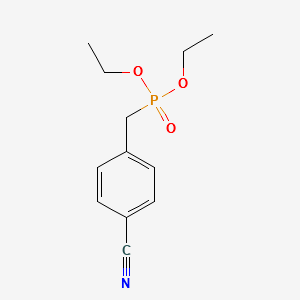 Diethyl (4-cyanobenzyl)phosphonate structure, CAS 1552-41-6