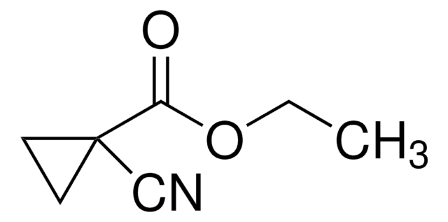 Ethyl 1-cyanocyclopropanecarboxylate structure, CAS 1558-81-2