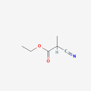 Ethyl 2-cyanopropionate structure, CAS 1572-99-2