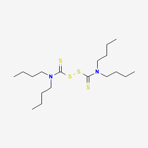 Tetrabutylthiuram disulfide structure, CAS 1634-02-2