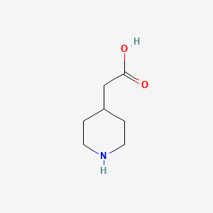 4-PIPERIDINEACETIC ACID HYDROCHLORIDE structure, CAS 51052-78-9