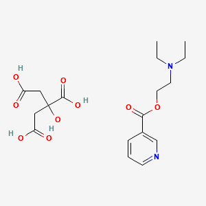Nicametate citrate structure, CAS 1641-74-3