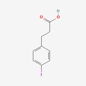 3-(4-Iodophenyl)propanoic acid structure, CAS 1643-29-4