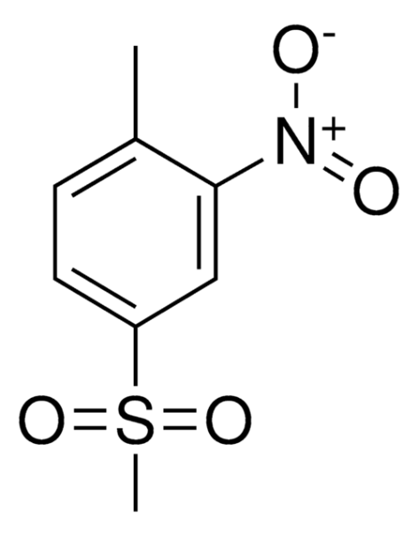 2-Nitro-4-methylsulfonyltoluene structure, CAS 1671-49-4