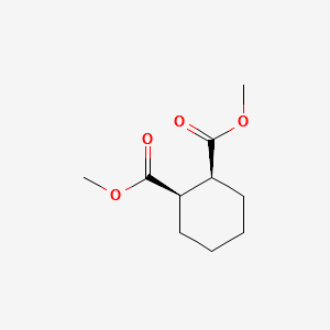 Dimethyl cyclohexane-1,2-dicarboxylate structure, CAS 1687-29-2