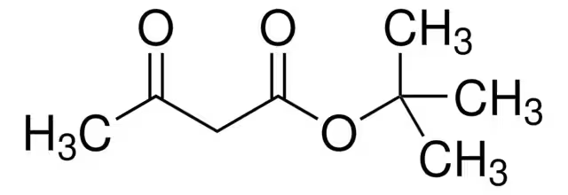 tert-Butyl acetoacetate structure, CAS 1694-31-1