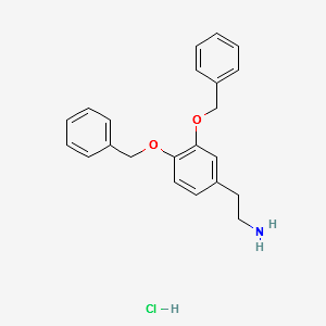 3,4-Dibenzyloxyphenethylamine hydrochloride structure, CAS 1699-56-5