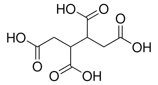 1,2,3,4-Butanetetracarboxylic acid structure, CAS 1703-58-8
