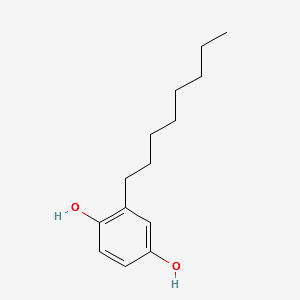 2-tert-Octylbenzene-1,4-diol structure, CAS 1706-69-0