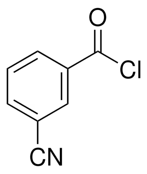 3-Cyanobenzoyl chloride structure, CAS 1711-11-1