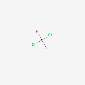 Dichlorofluoroethane structure, CAS 1717-00-6