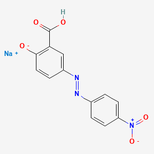 Sodium 5-[(4-nitrophenyl)azo]salicylate structure, CAS 1718-34-9