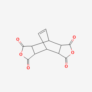 Bicyclo[2.2.2]oct-7-ene-2,3,5,6-tetracarboxylic acid dianhydride structure, CAS 1719-83-1