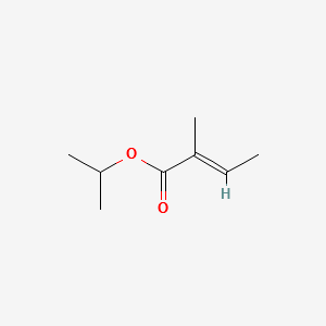 Isopropyl tiglate structure, CAS 1733-25-1