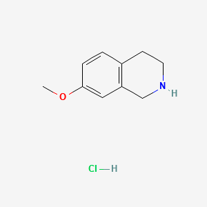7-Methoxy-1,2,3,4-tetrahydroisoquinoline hydrochloride structure, CAS 1745-05-7