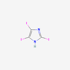 2,4,5-Triiodoimidazole structure, CAS 1746-25-4