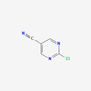 2-Chloro-5-pyrimidinecarbonitrile structure, CAS 1753-50-0
