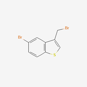 5-Bromo-3-(bromomethyl)benzo[b]thiophene structure, CAS 1757-24-0