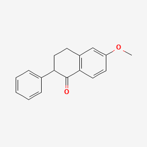 6-Methoxy-2-phenyltetralone structure, CAS 1769-84-2
