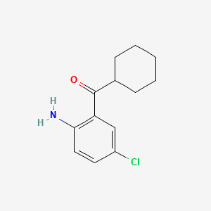 (2-Amino-5-chlorophenyl)-cyclohexylmethanone structure, CAS 1789-30-6