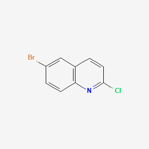 6-Bromo-2-chloroquinoline structure, CAS 1810-71-5
