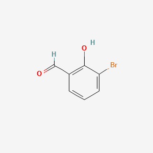 3-Bromo-2-hydroxybenzaldehyde structure, CAS 1829-34-1