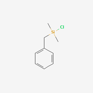 Benzylchlorodimethylsilane structure, CAS 1833-31-4