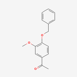 1-[4-(Benzyloxy)-3-methoxyphenyl]ethanone structure, CAS 1835-11-6