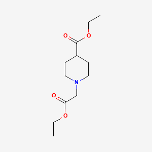 Ethyl 4-(ethoxycarbonyl)piperidine-1-acetate structure, CAS 1838-39-7