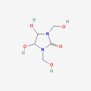 1,3-Dihydroxymethyl-4,5-dihydroxyimidazol-2-one structure, CAS 1854-26-8