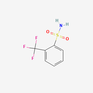 2-(Trifluoromethyl)benzenesulfonamide structure, CAS 1869-24-5