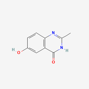6-Hydroxy-2-methylquinazolin-4(3H)-one structure, CAS 1882-77-5