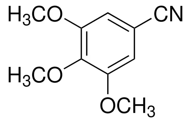 3,4,5-Trimethoxybenzonitrile structure, CAS 1885-35-4