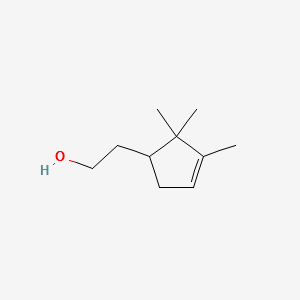 2,2,3-Trimethylcyclopent-3-ene-1-ethanol structure, CAS 1901-38-8