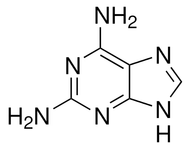 2,6-Diaminopurine structure, CAS 1904-98-9