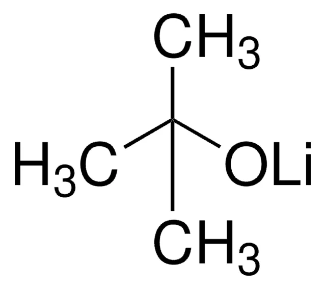 Lithium tert-butoxide structure, CAS 1907-33-1