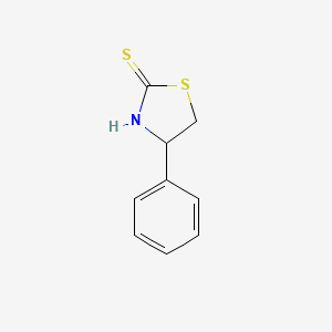 4-Phenyl-1,3-thiazolidine-2-thione structure, CAS 1908-90-3