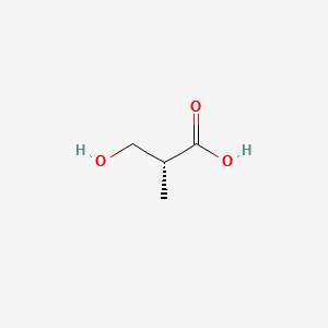 (R)-2-Hydroxymethylpropanoic acid structure, CAS 1910-47-0
