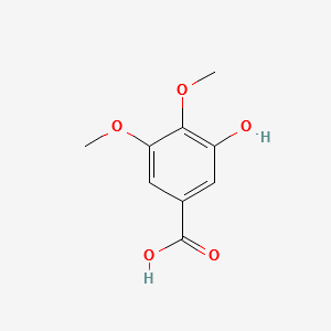 3-Hydroxy-4,5-dimethoxybenzoic acid structure, CAS 1916-08-1