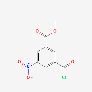 Methyl 3-(chlorocarbonyl)-5-nitrobenzoate structure, CAS 1955-04-0